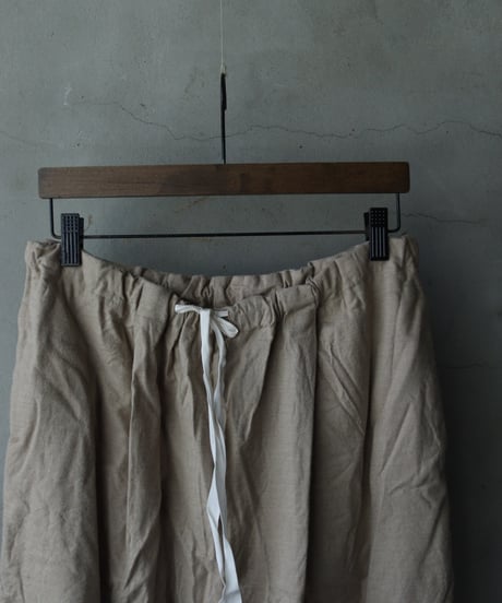 SCHA シャー/ Deep Pockets Wide Leg Pants Long-flannel-COTTON/CASHMERE-/Sc-24020 ( Art#1838)