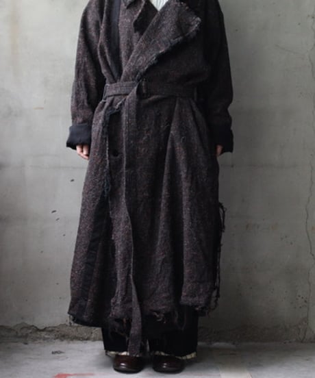 KLASICA クラシカ / Cut off Hem Blend Gown Coat" HM-C " / kl-25032