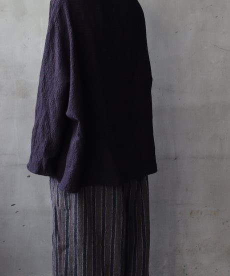 cavane キャヴァネ / Tunic long-sleeve Cotton&Woolシャツ / ca-25153