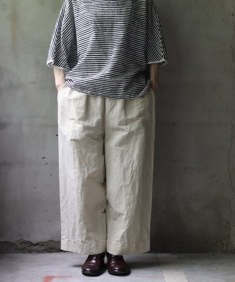 cavane キャヴァネ / Tunic half-sleeve Cotton/Linen100シャツ / ca-25080
