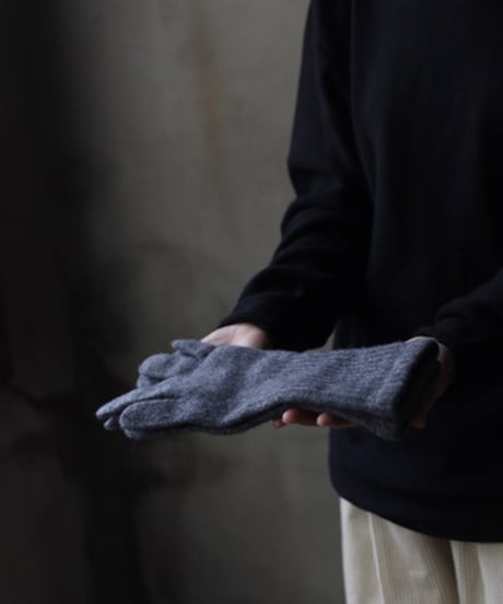 William Bruntonウィリアムブラントン / Cashmere Long Rib Cuff Gloves 手袋 / Wi-25003