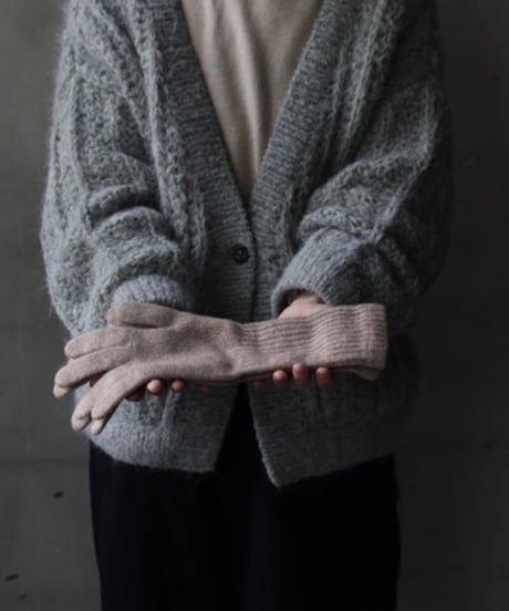 William Bruntonウィリアムブラントン / Cashmere Long Rib Cuff Gloves 手袋 / Wi-25002