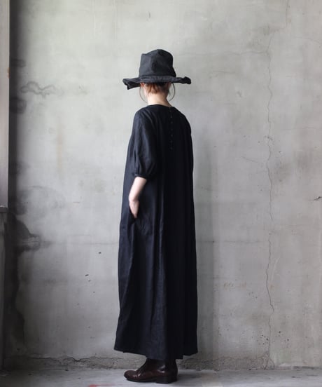 cavane キャヴァネ / Over Tuck Linen100 Dressワンピース / ca-25127