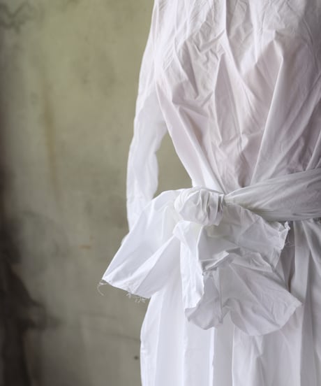 SCHA シャー/ Round Neck 3/4 Sleeve Dress Short "12B-OE" / Sc-24009 (Art#1796)
