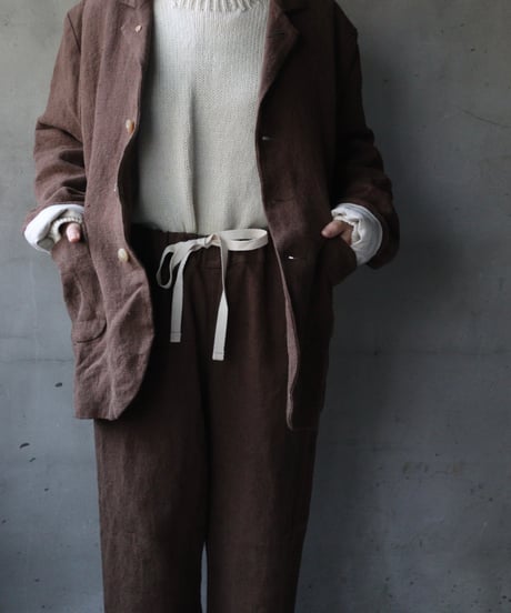 der antagonist デ アンタゴニスト / Belgian linen locksmith jacketジャケット /J30BLTB23/24