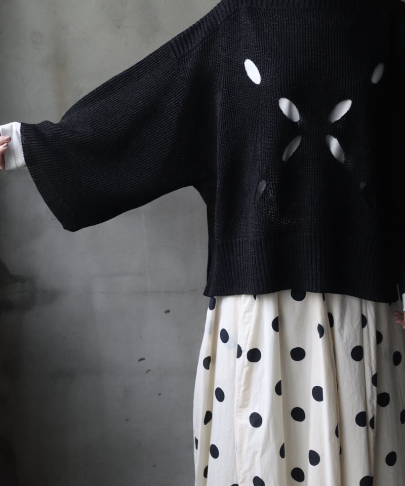 NATIVE VILLAGE cotton knit クルーネックニット 未使用