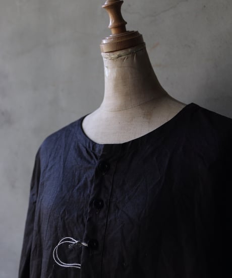 KLASICA クラシカ / Split Raglan Collar Less Shirts "SH-044"-BGシャツ / kl-25004