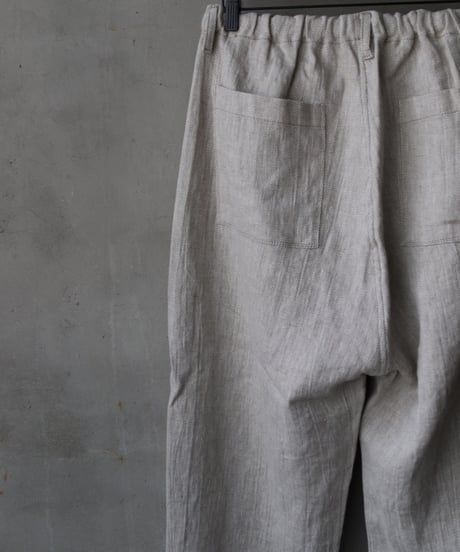 klauseクロイゼ / Belarus Linen綾織/中厚手Loose Fitting Tapered Wide 2 / kla-26006
