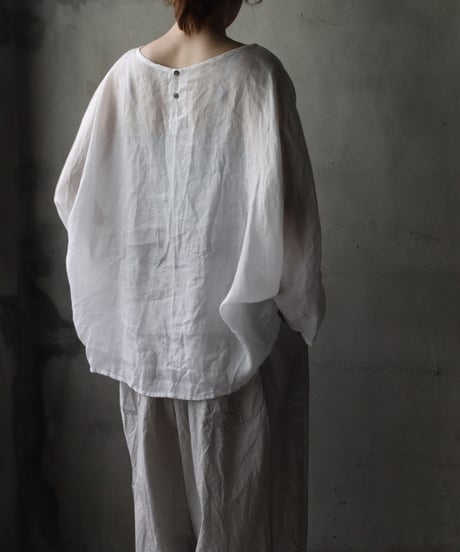 cavane キャヴァネ / Tunic long-sleeve Linen100シャツ / ca-26087