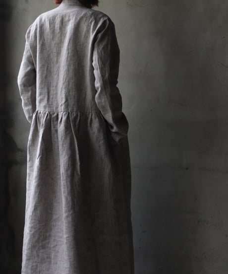 der antagonist デ アンタゴニスト / Dress with drawstring Linenワンピース / D7BLGRC24/25