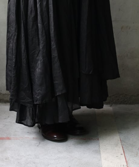 cavane キャヴァネ / Gathered dress linen100ワンピース / ca-25119