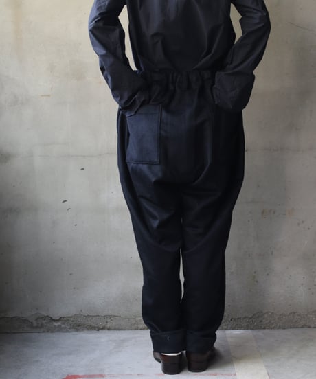 klauseクロイゼ / Loose Fitting Tapered Trousers Wool & Cashmere/ kla-23027