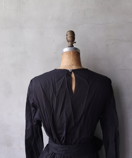 SCHA シャー/ Round Neck Long Sleeve Dress Medium Long "12B-OE" /  Sc-24004 ( Art#1721)