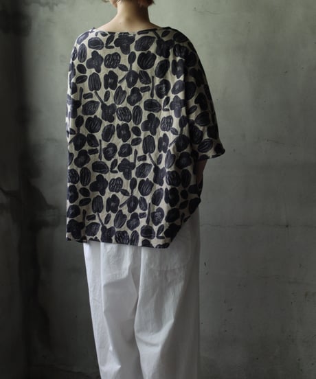 cavane キャヴァネ / Tunic half-sleeve Cotton/Linen100シャツ / ca-25113