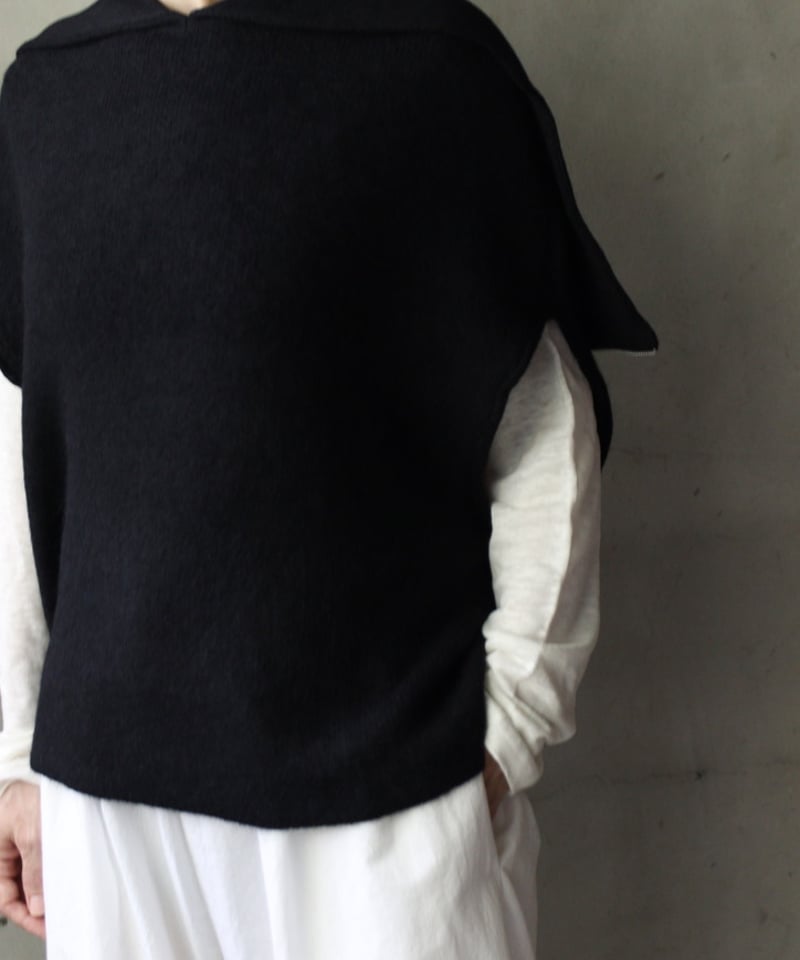 ネイティブビレッジ Shade of a tree ニットベスト No.15:Shade of a tree/Knit bloom vest | oeuf.f