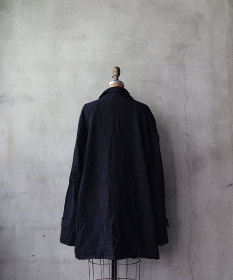 ALEKSANDR MANAMISアレクサンダーマナミ/ CROPPED WINTER COAT - CHECKED BLACKジャケットコート/ am-25021