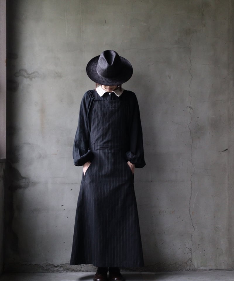cavane キャヴァネ / Salopette dress stripesワンピース / c