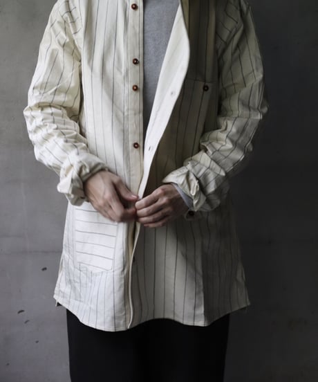 ALEKSANDR MANAMISアレクサンダーマナミ/ THREE POCKET ASYMMETRIC SHIRT JKシャツ/ am-21012