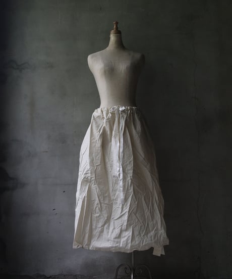 SCHA シャー/ Two Pockets Skirt Medium Long -WAXED COTTON LIGHT- / Sc-23022 ( Art#1760)