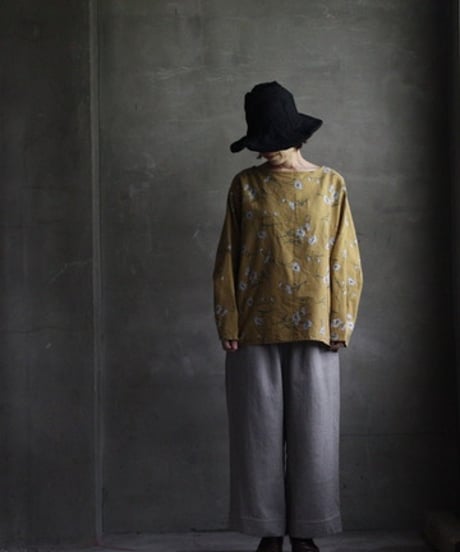 cavane キャヴァネ / Brushed-Cotton Long-sleeveシャツ / ca-24201