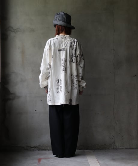 ALEKSANDR MANAMISアレクサンダーマナミ/ LES CREATURES TONGUE SHIRT ORNAMENTシャツ / am-25003
