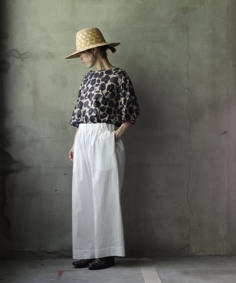 cavane キャヴァネ / Tunic half-sleeve Cotton/Linen100シャツ / ca-25113