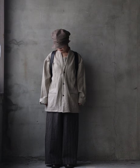 klauseクロイゼ / LEATHER BACK PACK VINTAGE SAKE BAG（酒袋・鉄媒染)/ kla-26035