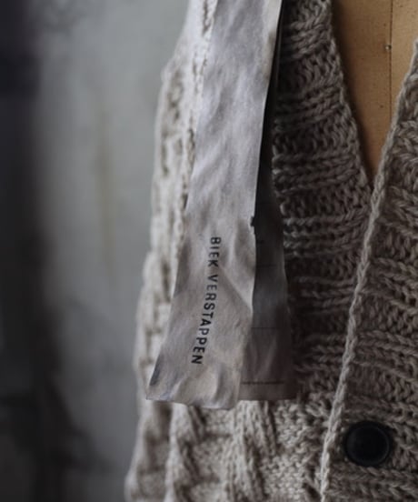 BIEK VERSTAPPEN / HAND KNITTED CARDIGAN手編みニット / Bie-24024(KNH-big)