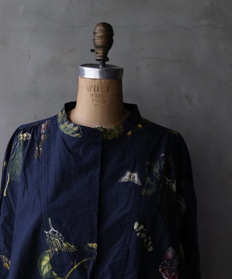 ALEKSANDR MANAMISアレクサンダーマナミ/ NATURA BLEU WIDE PLACKET SHIRTプルオーバーシャツ/ am-25014