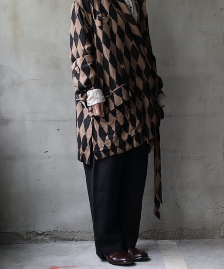 ALEKSANDR MANAMISアレクサンダーマナミ/ WRAP JACKET HARLEQUINジャケット / am-25002