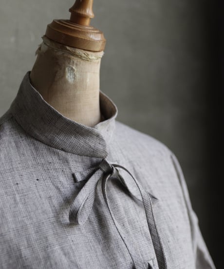 der antagonist デ アンタゴニスト / Dress with drawstring Linenワンピース / D7BLGRC24/25