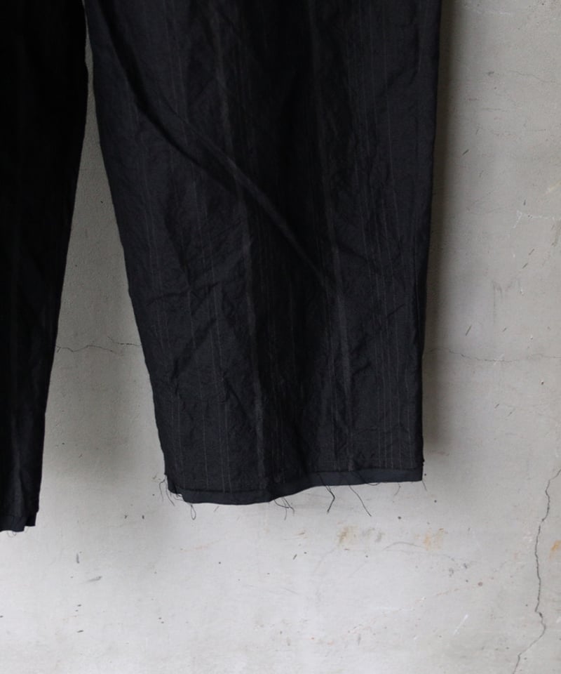 KLASICA クラシカ / Cut off Bold Straight Trousers 