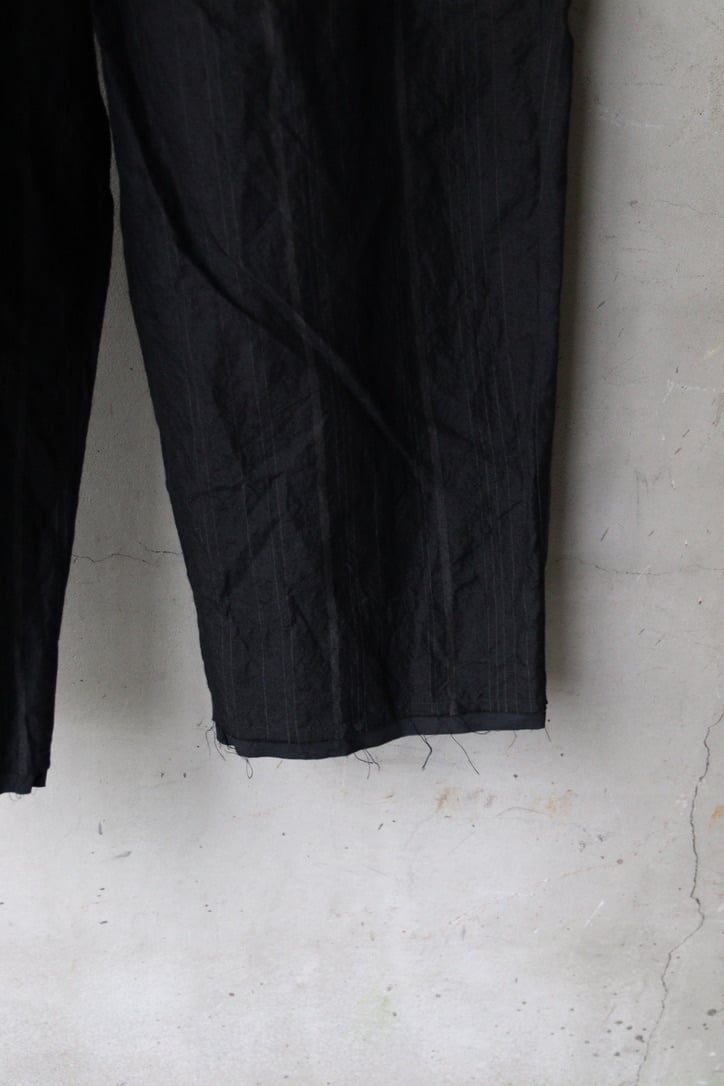 KLASICA クラシカ / Cut off Bold Straight Trousers 