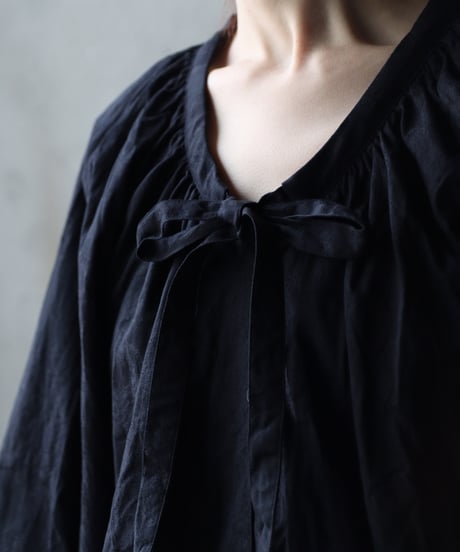 cavane キャヴァネ / Raglan puff-sleeve blouse Jacquardブラウス / ca-26022