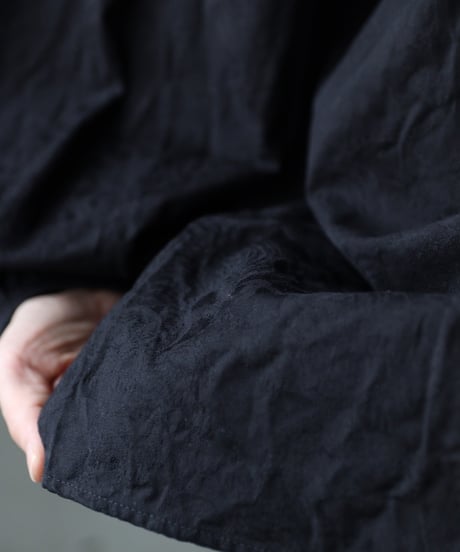 cavane キャヴァネ / Raglan puff-sleeve blouse Jacquardブラウス / ca-26022