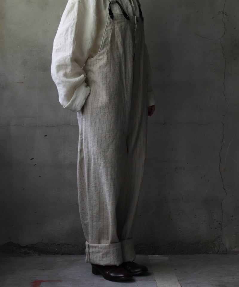 klauseクロイゼ / Overalls C/L Stripeオーバーオール/ kla-25