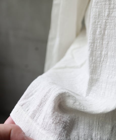MAVRANYMA / Organic Low Cotton Henley Long-sleeve / Mav-24004