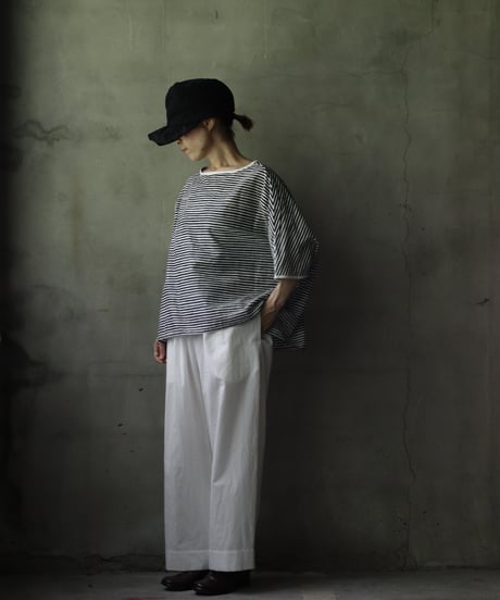 cavane キャヴァネ / Tunic half-sleeve Cotton/Linen100シャツ / ca-25080R