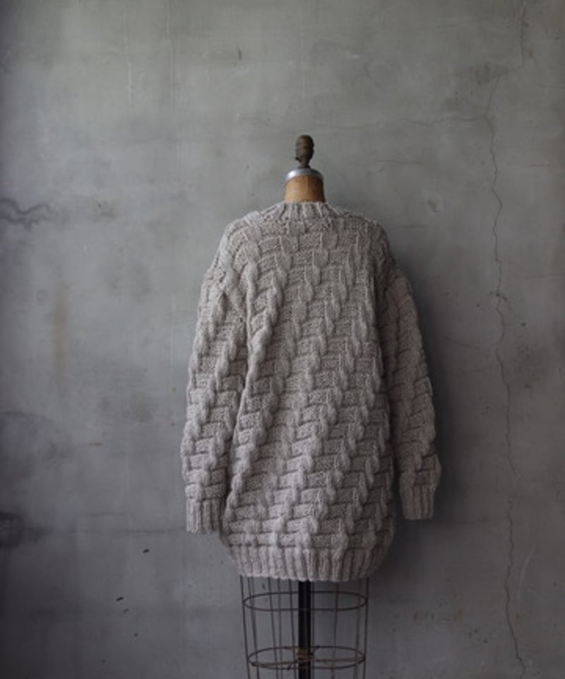 Biek verstappen ニット BIEK VERSTAPPEN / HAND KNITTED CARDIGAN手編みニット /