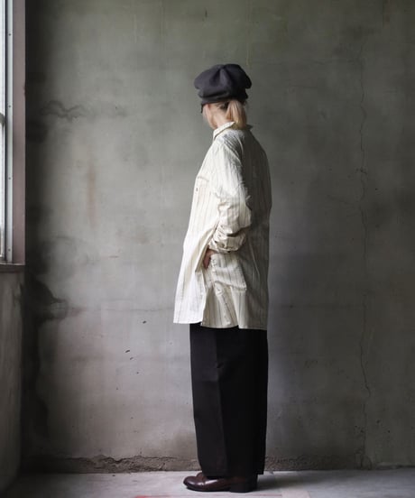 ALEKSANDR MANAMISアレクサンダーマナミ/ THREE POCKET ASYMMETRIC SHIRT JKシャツ/ am-21012