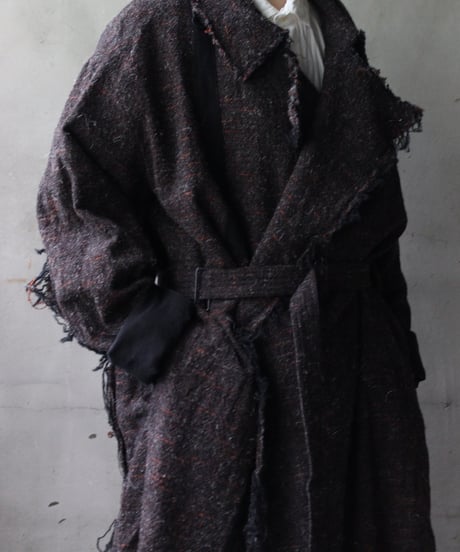 KLASICA クラシカ / Cut off Hem Blend Gown Coat" HM-C " / kl-25032A