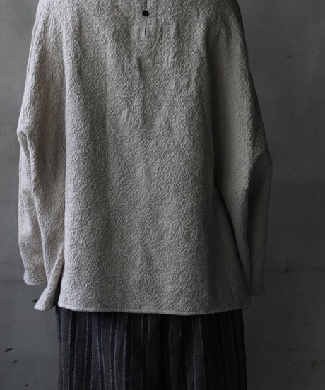 cavane キャヴァネ / Tunic long-sleeve Cotton&Woolシャツ / ca-25151