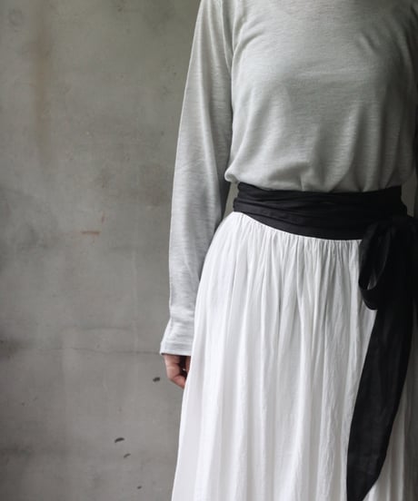 cavane キャヴァネ / Linen Crew-Neck long sleeveT / ca-24112A