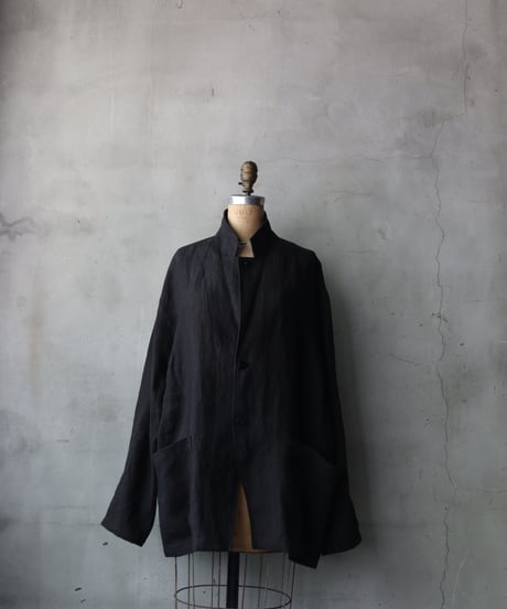 klauseクロイゼ / 天日干し綾Twill Linen Tailored Jacketジャケット/ kla-26031