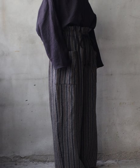 cavane キャヴァネ / Side-Pocket wide pants woolパンツ / ca-25154
