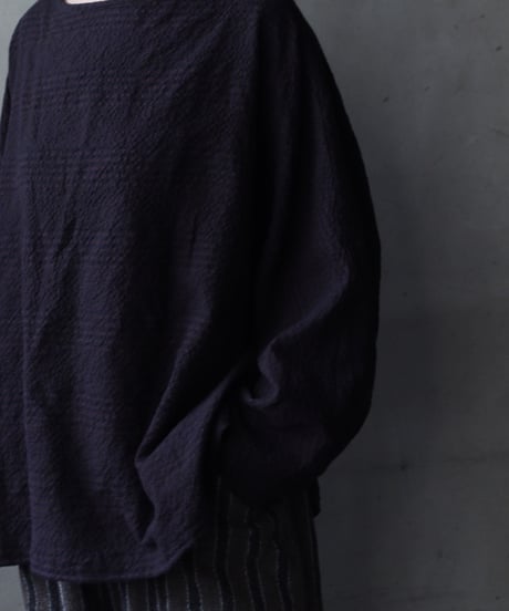 cavane キャヴァネ / Tunic long-sleeve Cotton&Woolシャツ / ca-25153