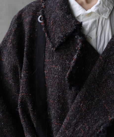 KLASICA クラシカ / Cut off Hem Blend Gown Coat" HM-C " / kl-25032A