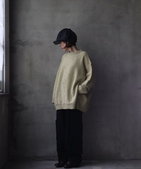 Dulcamaraドゥルカマラ / ラージノットニットPO UNISEX / dl-24030(D224-K800)