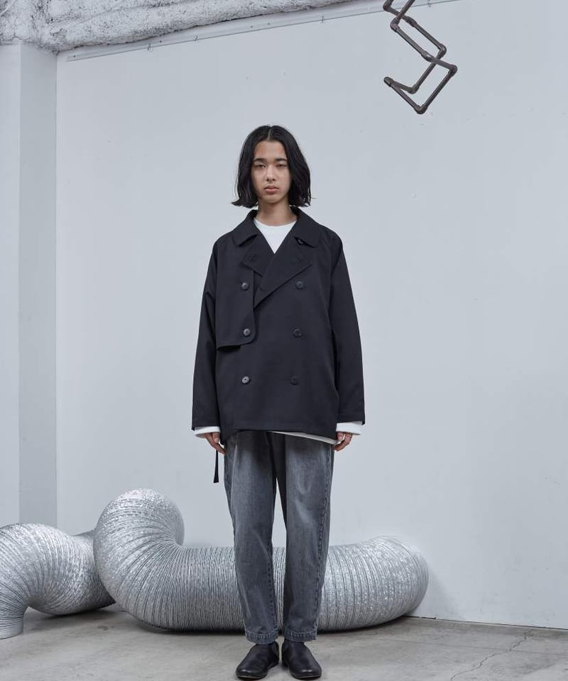 大人の上質 The - Dulcamara】 Dulcamara Charcoal long 0 coat ヨーク ...