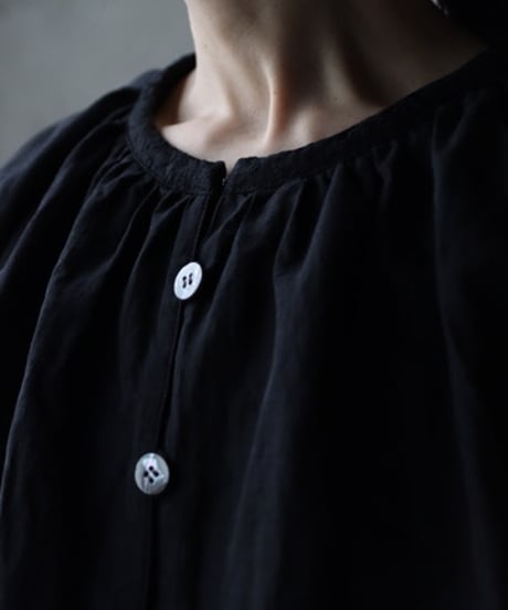 cavane キャヴァネ / Balloon sleeve over-shirt Linen&Cotton100ブラウス/ ca-26032